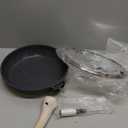 CAROTE Non Stick Frying Pan Skillet, Nonstick Granite Fry Pan with Glass Lid, Egg Pan Omelet Pans, Stone Cookware Chef's Pan, PFOA Free (Classic Granite, 10-Inch)