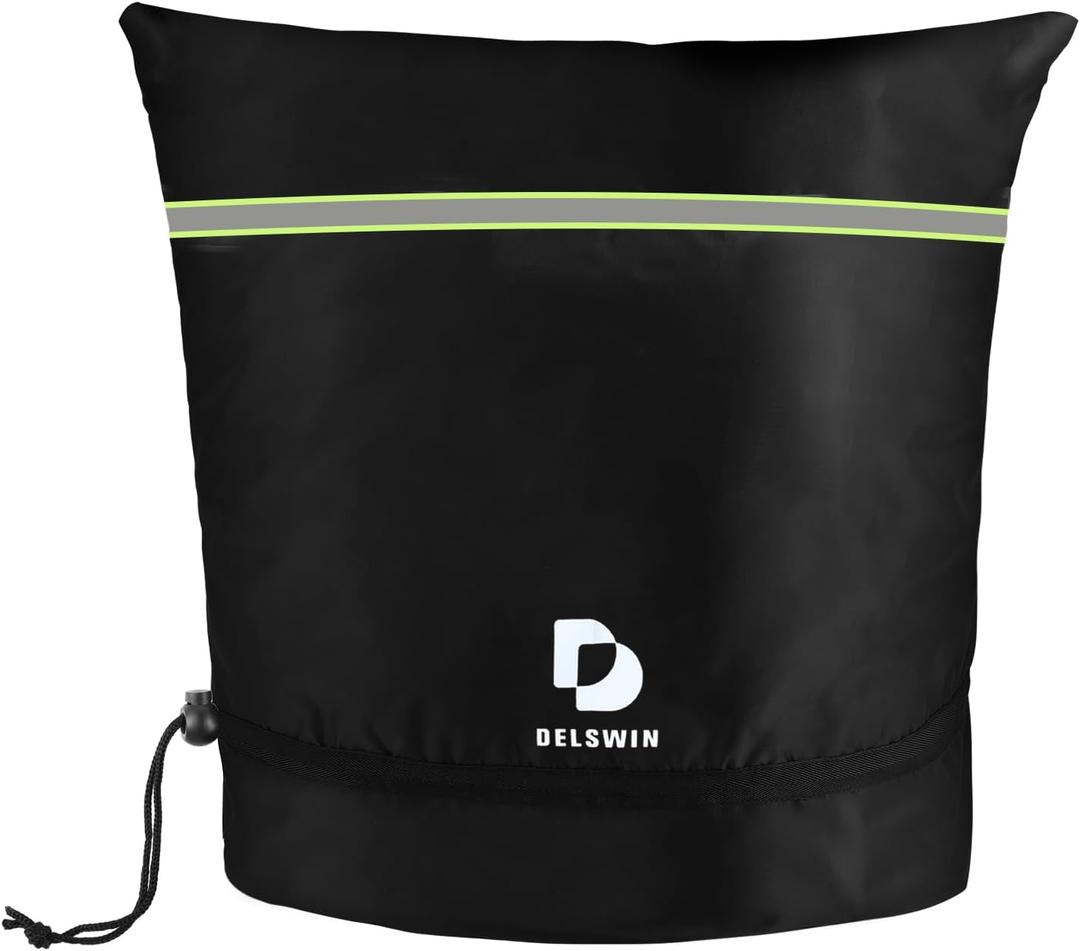 DELSWIN Backflow Preventer Pipe Insulation Cover - 24" W X 24" H Insulated Pouch for Winter Freeze Protection, Waterproof Sprinkler Valve Covers for Outside Irrigation, Well Head, Well Pump, Faucet