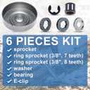 1125 007 1041 Chain Clutch Sprocket Drum Rim Washer Bearing Kit for Stihl MS290 029 MS390 039 MS310 Chainsaw Part w/E-Clip.