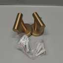 JQK Bathroom Towel Hook Champagne Bronze, Coat Robe Clothes Hook for Bathroom Wall Mounted (Pack of 2), SUS 304 Stainless Steel 0.8mm, TH100-CB-P2