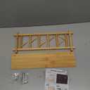 Coat Rack Wall-Mounted with Shelf Coat Hooks Wall Mount with Shelf Entryway Hanging Shelves with 6 Rotating Hooks for Hallway/Living Room/Bedroom/Kitchen (Bamboo)