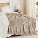 50x70 Inch Brown Throw Blanket - Soft & Fluffy Fleece, Cute & Aesthetic, Perfect for Sofa, Couch, Chair, Bed, Living Room & Bedroom, All-Season Use, Plush & Cozy Decorative Blanket