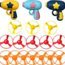 18 PCS Cat Fetch Toy with Colorful Flying Propellers Set, Cat Playing Tracking Interactive Toys for Kitten Chasing Training Hunting