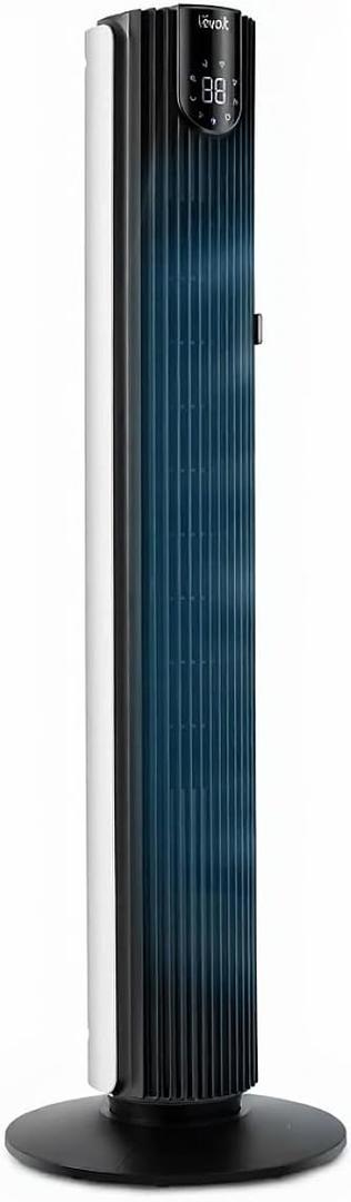 LEVOIT Tower Fan for Bedroom 90° Oscillating Standing Fan with 28dB Quiet for Sleep, 42 inch Smart WiFi