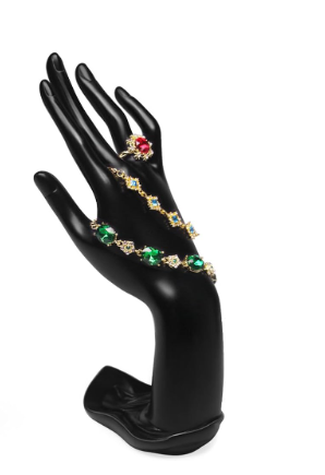 SONICTOP Stand Bracelet Ring Display Hand Jewelry Holder for Selling Show(Black)