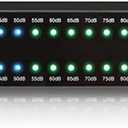 Technical Pro DB30 1U Rack Mount dB Decibel Meter Display+8 Outlet Power Supply