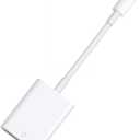 Apple MFi Certified Lightning to SD Card Camera Reader for iPhone iPad, FUHAYA sd Card Reader Memory Card Reader Trail Camera Viewer SD Card Adapter for iPhone 13/12/11/XS/XR/X/8/iPad, Plug and Play (White)