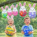 12 Pcs Inflatable Easter Eggs Outdoor Decorations, Large Blow up Easter Egg Decorations for Front Door, Porch or Garden, Easter Holiday Atmosphere, Celebrate Easter in Style