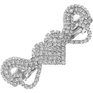 Austrian Crystal Bridal Hair Barrettes, Rhinestones Vintage Hair Clips, Sparkly Glitter Crystal Hairgrip Wedding Hair Headwear Accessories for Women Girls (B)