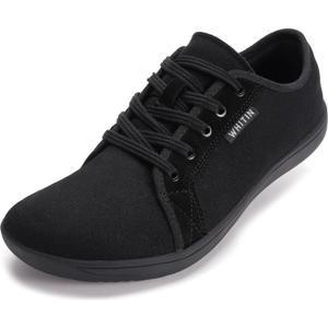 WHITIN Women's Canvas Barefoot Shoes | Wide Width Minimalist Sneakers | Classic Fit Low Top, 39