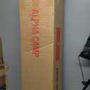 HIGH POINT SPORTS Oversized Portable Camping Folding Chair, Heavy Duty Foldable Outdoor Chair, Camp Chair with Cup Holder and Cooler Bag Support 450 LBS, Black (Single Pack)