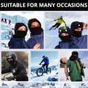 Fleece Balaclava Ski Mask for Men Women Winter Face Mask Full Face Cover Cold Weather Gear Skiing Snowboarding Neck Gaiter