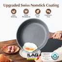 SENSARTE 12.5 Inch Nonstick Frying Pan Skillet, Swiss Granite Coating Omelette Pan, Healthy Stone Cookware, PFOA Free