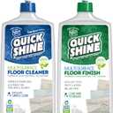 Quick Shine Multi Surface Floor Cleaner & Floor Polish w/Clean Shine Technology 2-27oz Bottles | Use on Hardwood, Laminate, Luxury Vinyl Plank, Tile & Stone | Safer Choice Formulas