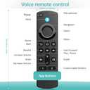 Replacement Voice Remote Fit for All Fireseries TV Cube/Stick, Compatible with Firestick 4K Max/4K (1st/2nd Gen), TV Stick (2nd/3rd Gen)/Lite/HD, and for All TCL, Insignia-Toshiba-Pioneer Smart-TVs