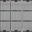 Hongso Porcelain Coated Cast Iron Grill Cooking Grates Replacement for Chargriller Models 2121, 2123, 2222, 2828, 3001, 3030, 3725, 4000, 5050, 5252, 5650,9020. Set of 3
