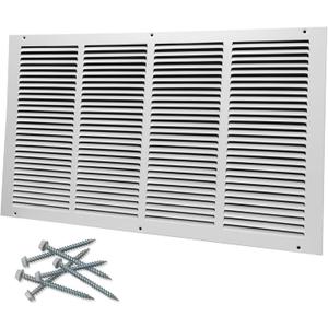24"W x 14"H [Duct Opening Size] Steel Return Air Grille, Air Return Vent Cover for Ceiling and Sidewall - HVAC Air Vent Covers - [Outer Dimensions: 25.75"W x 15.75"H]