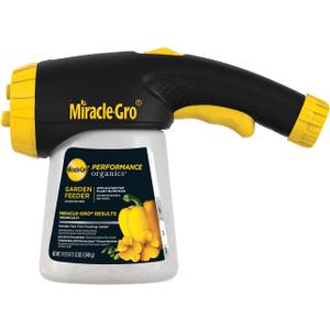 Miracle-Gro Performance Organics Garden Feeder, 12 oz. - Includes First Feeding of Miracle-Gro Performance Organics Plant Nutrition Inside - Feed Vegetables, Flowers and Herbs While Watering