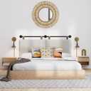 Nathan James Tamlin Vintage Brass Wall Light Fixture, Wall Mounted 1-Light Lamp, Plugin Sconce with On/Off Switch for Living Room, Reading Nook or Bedroom, Vintage Brass, Set of 2