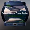 QTlier for iPhone 16 Case, 360 Rotatable Ring Stand, Raised Camera Frame, Shockproof Case Compatible with MagSafe, Case for iPhone 16, Translucent Blue