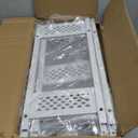 OKZEST Utility Slim Storage Cart, 4 Tier Small Rolling Kitchen Laundry Room Cart with Wood Top, Metal Narrow Bathroom Storage Cabinet Mobile Shelf Unit Organizer Trolley with Handle for Narrow Space