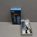 Braun Electric Series 3 Razor with Precision Trimmer, Rechargeable, Wet & Dry Foil Shaver for Men, Blue/Black, 4 Piece