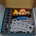 MORECOLL Train Set for Toddlers w/Steam, Music & Lights - First Choo Choo Train for Toddlers, Electric Train Set for Kids, Magnetic Train Toys, Christmas Birthday Gifts for Boys Girls