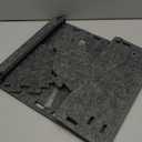 DOLLAR BOSS 3D Printer Tools Storage Box, Desktop Detachable Organizer for 3D Printing Accessories Grey Felt, 12" x 8" x 5"