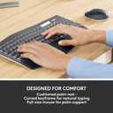 Logitech MK850 Performance Wireless Keyboard and Mouse Combo for Windows, macOS & ChromeOS, Bluetooth & 2.4 GHz USB Receiver, Full-Size Ergonomic Keyboard, Multi-Device, Cushioned Palm Rest Graphite