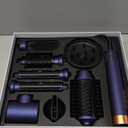 DORISILK 8 in 1 Hair Styler & Hair Dryer Brush Blow Dryer, 110,000 RPM High-Speed Hot Brush Styler and Auto Wrap Curlers, Ionic Smooth for Straightening Curling Volumizing Fast Drying, Champagne Gold