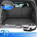 Tahoe Cargo Liner - Trunk Mat for Chevy Tahoe/GMC Yukon (Not Fit XL) 2021-2026, All Weather Cargo Mat for Tahoe Accessories, Heavy Duty Car Mats, Car Accessories