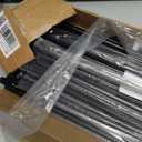 MAYOLIAH 6 Panel Folding Privacy Screen 9ft Wide, 6ft Tall Partition Room Divider Portable Office Walls Dividers, Black