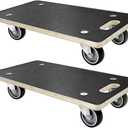 Furniture Dolly 4 Wheels, 22 x 11 inch, Furniture Movers, Two Packs of 1100 lb Load Capacity Heavy Duty Wood Dolly, Moving Dolly with Silent Wheels for Furniture, Piano, Couch, Refrigerator
