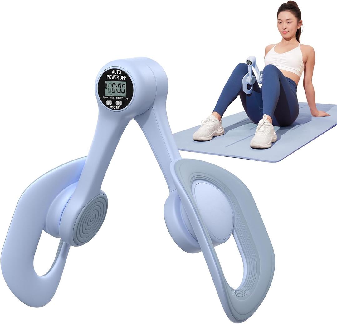MERACH Thigh Trainer, Pelvic Floor Exercise Devices with Display Counter, Inner Thigh Exerciser for Women, Home Fitness Equipment for Hip/Leg/Butt