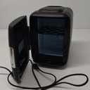 Cooluli Mini Fridge for Bedroom - Car, Office Desk & Dorm Room - Portable 4L/6 Can Electric Plug In Cooler & Warmer for Food, Drinks, Skincare Beauty & Makeup - 12v AC/DC & Exclusive USB Option, Black