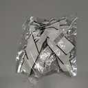 2 x 2PCS Hair Bows for Girls White Bowknot Hair Clips BarrettesLeather Bows with Long Tail Hair Accessories for Girls Toddlers Teens Kids