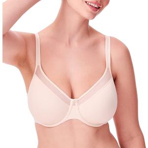 Bali Women's Underwire Bra, One Smooth U Ultra Light T-Shirt Bra, Convertible Bra 36C, Light Beige