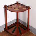 Billiards 8 Pool Cue Rack Only- Holds 8 Pool Billiard Stick (Walnut)