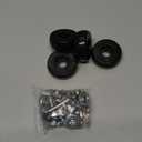 Luggage Suitcase Replacement Wheels 50mm Diameter 1 7/8 inch Wear-Resistant Mute Suitcase Luggage Replacement Wheels Rubber Swivel Caster Repair Kits 4 Pcs