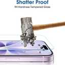 mFilm OneTouch Screen Protector for iPhone 17 6.3'' 2025 + Camera Lens Protector | Auto-Alignment install | Bubble Free | 9H+ Military-Grade Tempered Glass | FHD Clarity | Case Friendly | 2+2 Pack