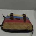 Canvas Handbag Multi-Color Striped Lattice Cross Body Shoulder Purse Bag Tote-Handbag for Women