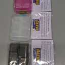 Pill Organizer with Medicine Labels, Travel Daily Pill Container, Mini Medication Organizer, 7-Day Pill Case, Set of 3 (Pink+White+Grey) (Standard)