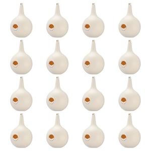 LemonRoad 16 Pieces Martin Gourds Wild Bird Lover's Purple Martin Gourd House 1.25" Entrance 8" Nest Chamber Plastic White Bird House for Outdoors Yard Garden Shepherd's Pole