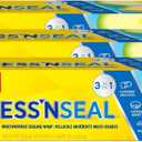 Glad Press'N Seal Plastic Wrap for Food, Griptex Technology, 100 Square Foot Roll (Pack of 3)