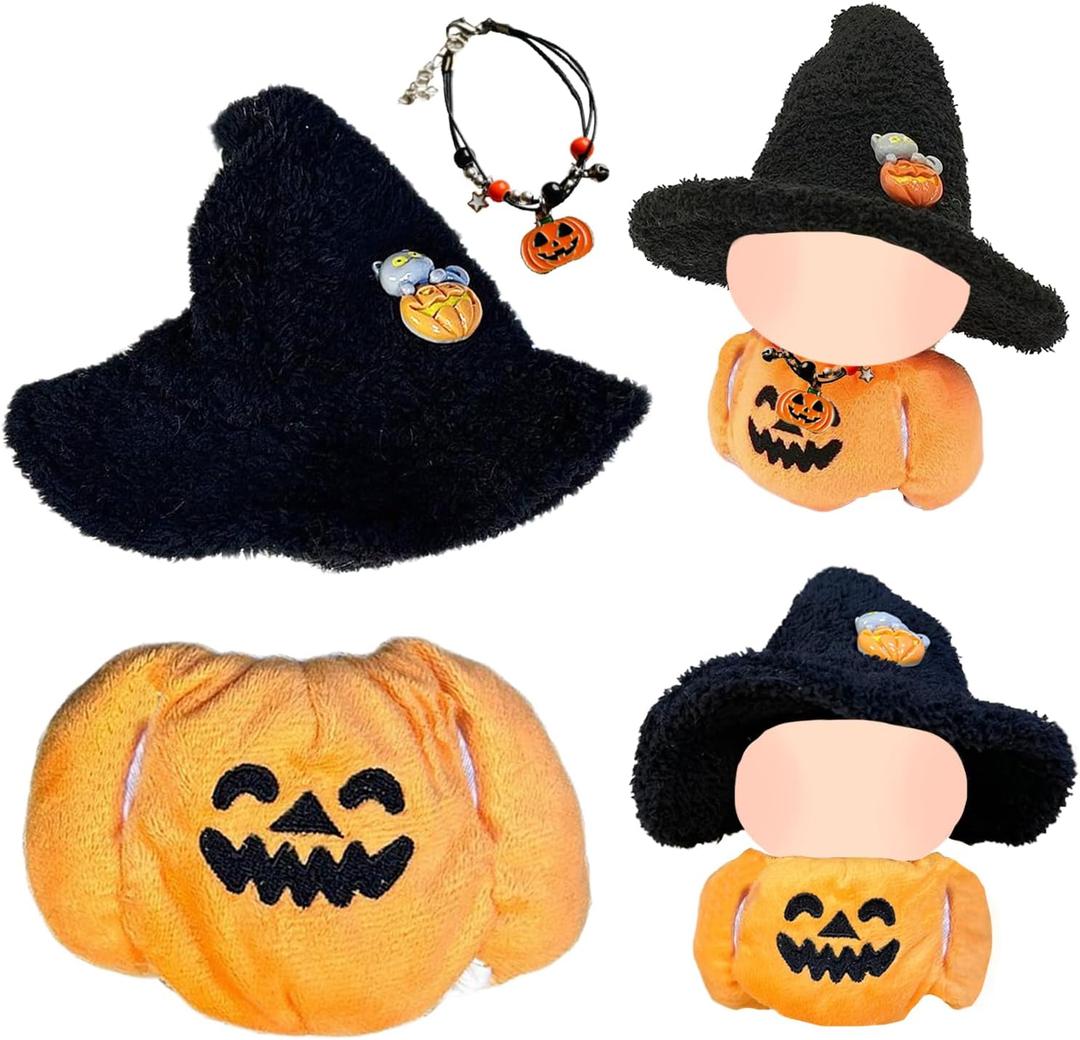 Doll Clothes Set for LABUBU, Clothes for Labubu, 17cm/15cm Dolls Outfit Set , Stylish Adorable Dolls Clothes Accessories (No Doll) (Halloween 1) PACK of 2