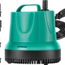 VIVOSUN 850GPH 60W Submersible Pump for Fish Tank, Pond, Aquarium, Hydroponic Systems with 5ft Power Cord and 4 Nozzles Blue