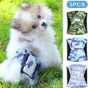Paw Legend Washable Dogs Diapers Male Dog Belly Bands for Male Dogs Diapers Reusable Puppy & Doggie Diapers Male (3 Pack, Small)
