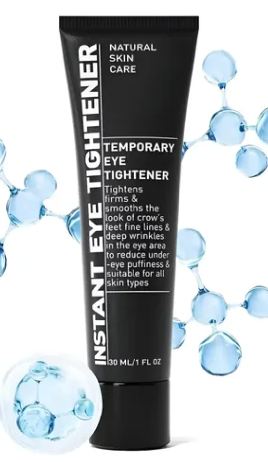 HUSPUR Instant Eye Tightener, Temporary Instant Visibly Reduces Wrinkles Under Eye Bags and Wrinkles Filler, Fine Lines Tightening and Lifting Cream for Women Men,1.0 FL Oz(Pack of 1) EXP. Dec/25/2028