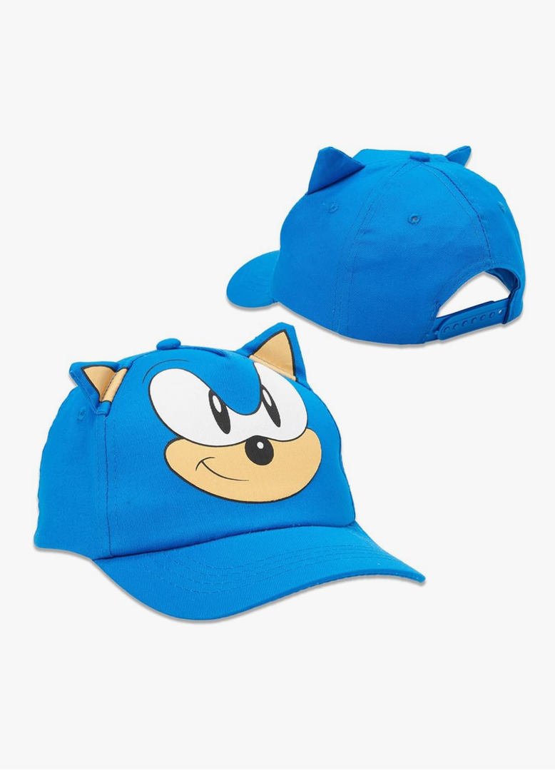 Nintendo Sonic the Hedgehog Hat for Boys 4-6 - Sonic Hat Bundle with Sonic the Hedgehog Baseball Cap for Kids Plus Stickers, More | Sonic Baseball Hat for Boys, Kids