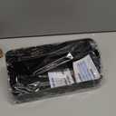 Bathroom Counter Organizer and Storage, 7 Slots Detachable Toothbrush Holders for Bathrooms, Anti-Slip Electric Toothbrush and Toothpaste Holder Countertop Vanity Organizer Accessories for Adults Kids (Black)